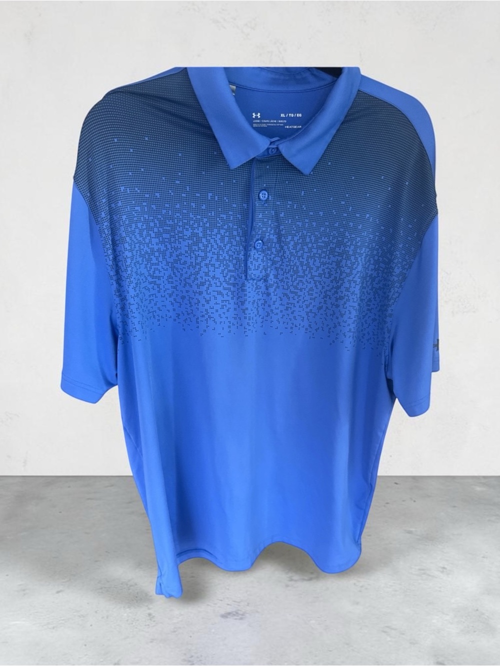Under Armour Men’s Blue Gradient Tech Polo